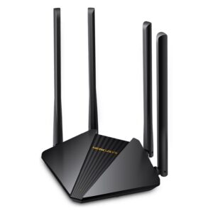 Router Inalambrico Wi-Fi Doble Banda Gigabit AC1200 4 Antenas 5dBi Mercusys MR30G