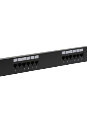 Patch Panel 12 Puertos CAT5E Categoria 5E STC-5EPP12