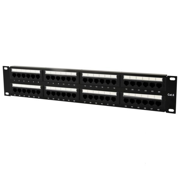 Patch Panel 48 Puertos CAT6 Categoria 6 STC-6PP48